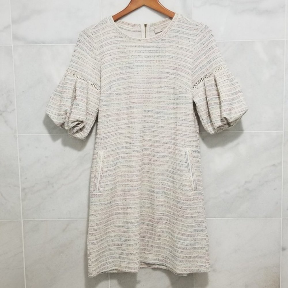 LOFT Puff Sleeve Dress